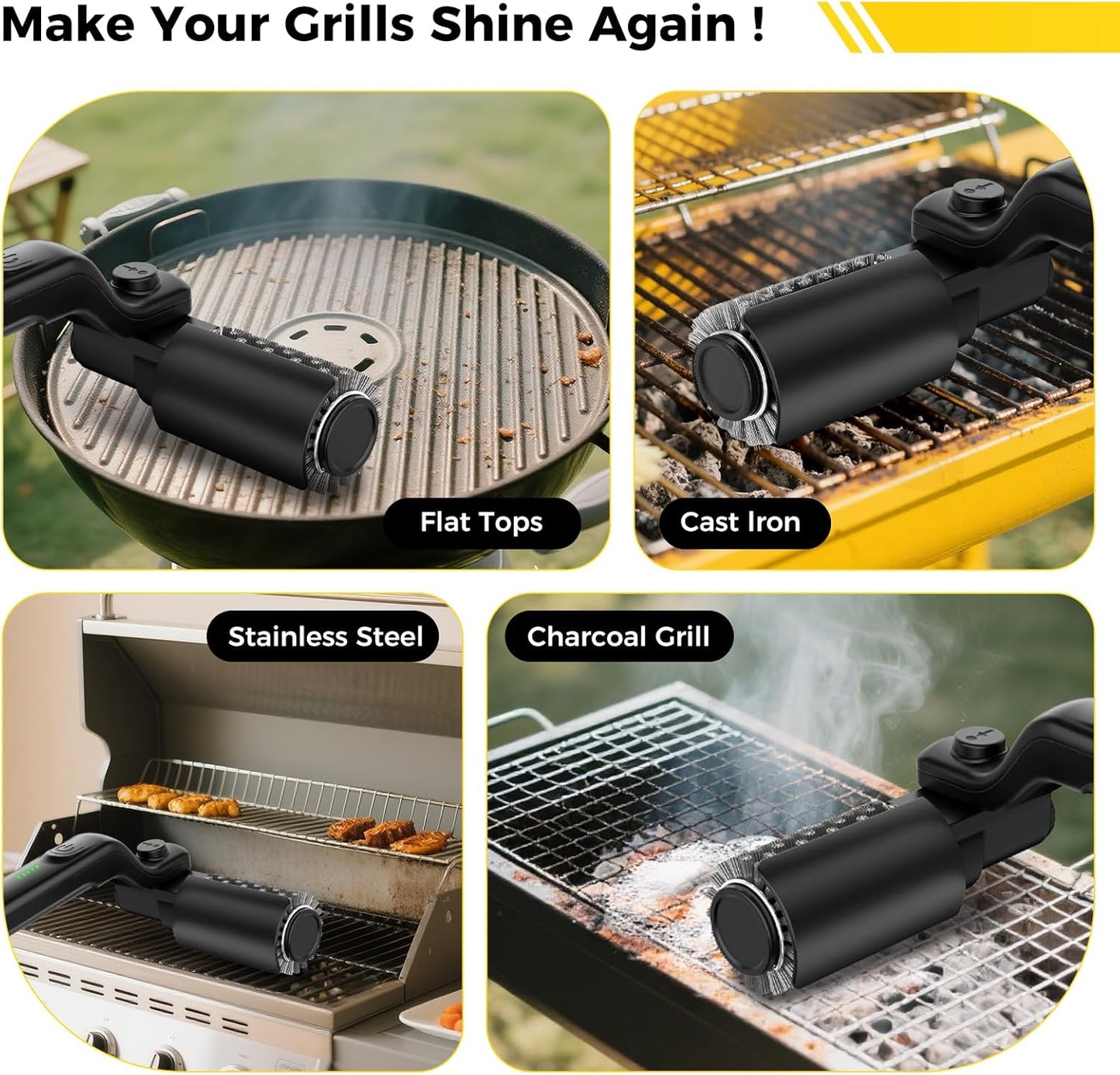 Electric Cordless Grill Brush